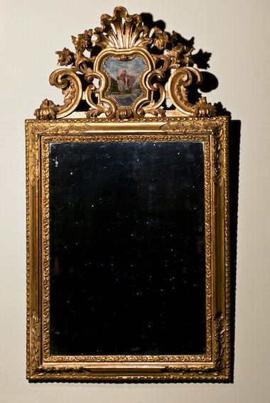 18thc Giltwood Venetian Mirror
