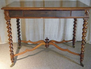 19thc Rosewood Writing Table