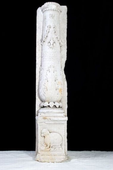 Venetian Istrian stone Architectural fragment Renaissance period circa 1480