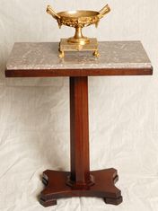 William IV Mahogany Marble Top  Occasional Table