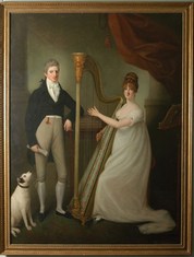Large Early 19th century family portrait.