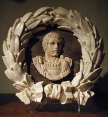 18th century Neo-Classical Marble relief of a Roman Emperor