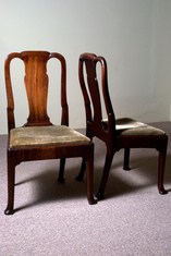 A Pair of George 11 Mahogany sidechairs