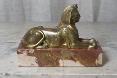 Early 19th Century Gilt Bronze Sphinx